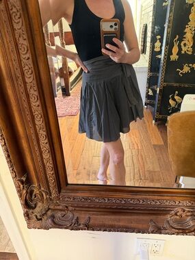 Women's 90s Y2K cotton Wrap Tie Mini Skirt